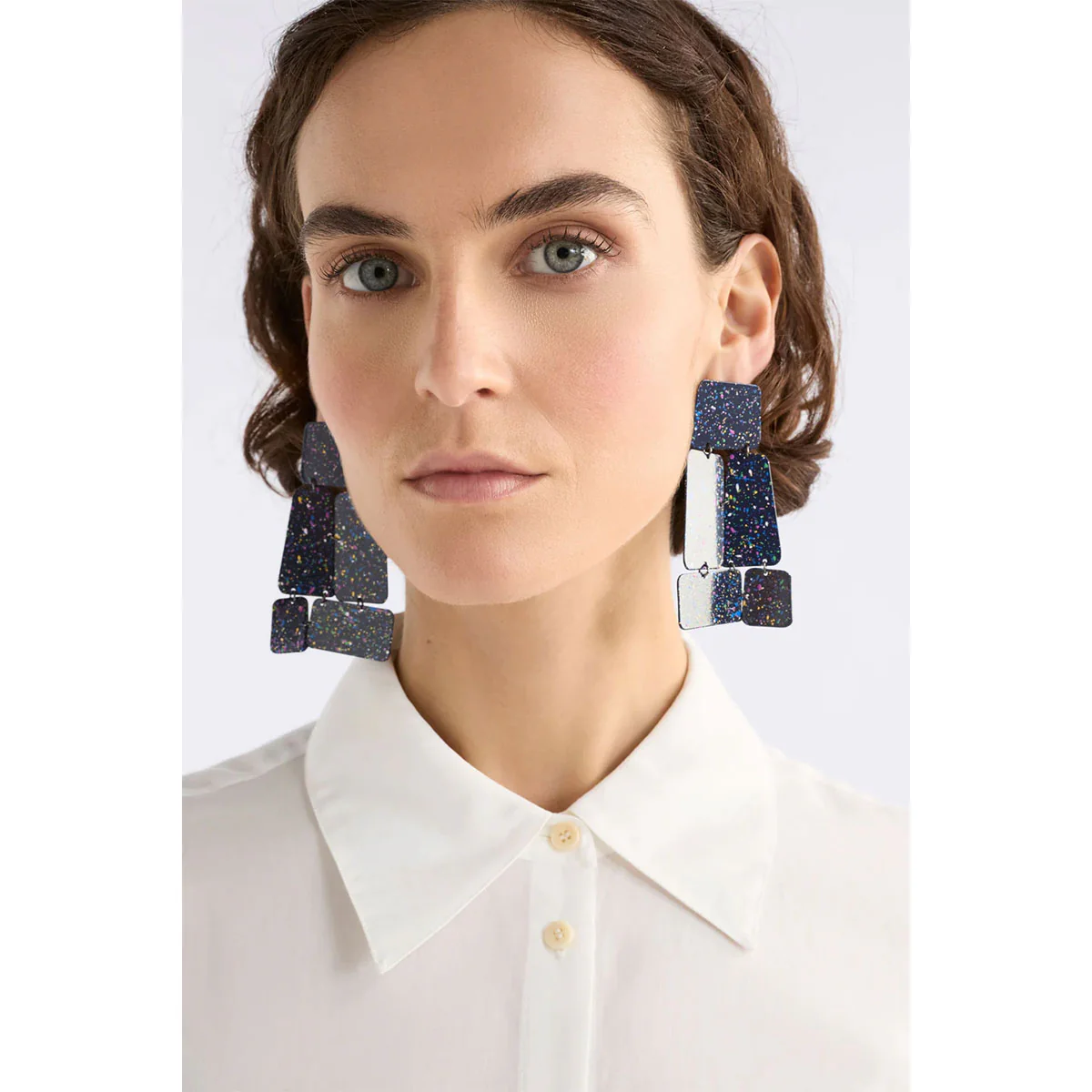 Drop Earring Large Oban Bright Navy - Elk Accessories - Image 2