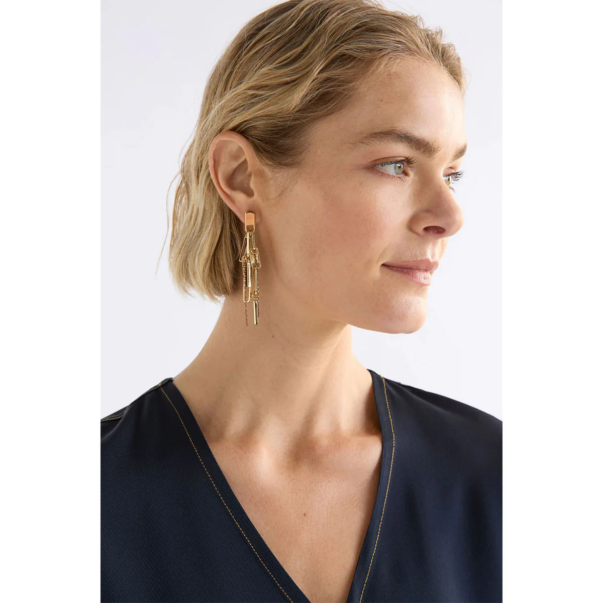 Drop Earring Rymi Gold - Elk Accessories - Image 2