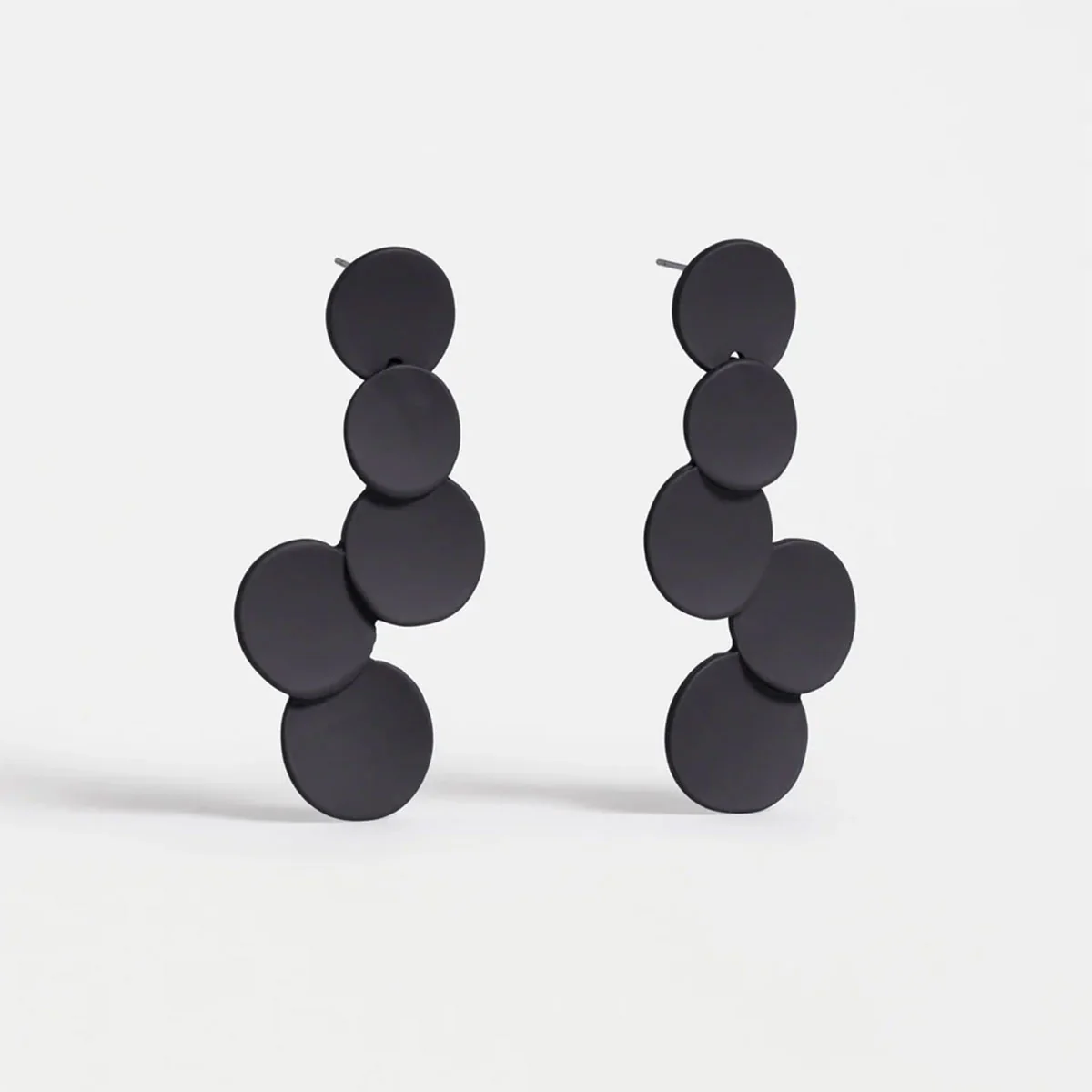 Drop Earring Tallke Black - Elk Accessories