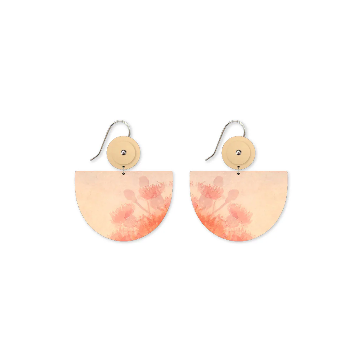 Drop Earrings Misty Large Bell Circle Ellis Rowan - Moe Moe Design