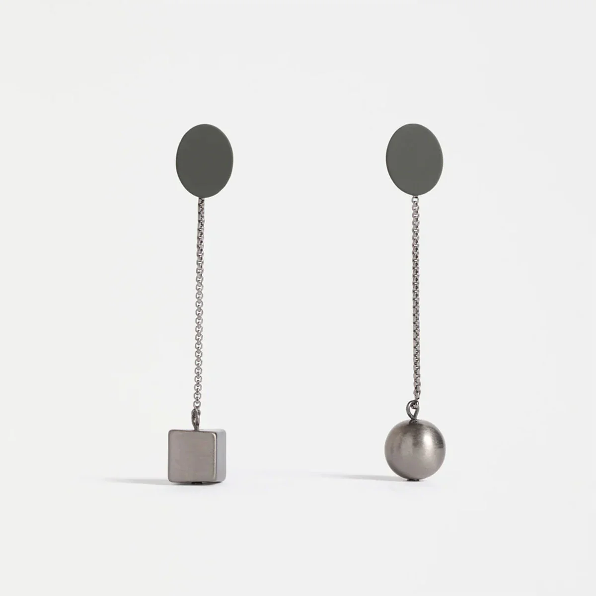 Earring Drop Finnas Dark Olive - Elk Accessories