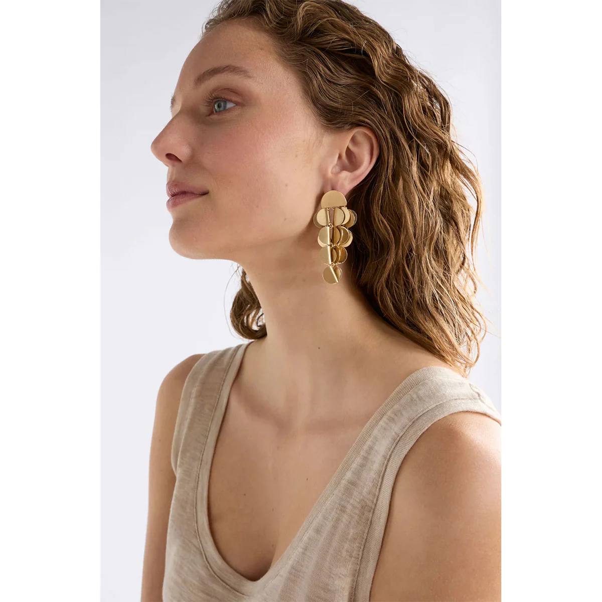 Earring Drop Ozett Gold - Elk Accessories - Image 2
