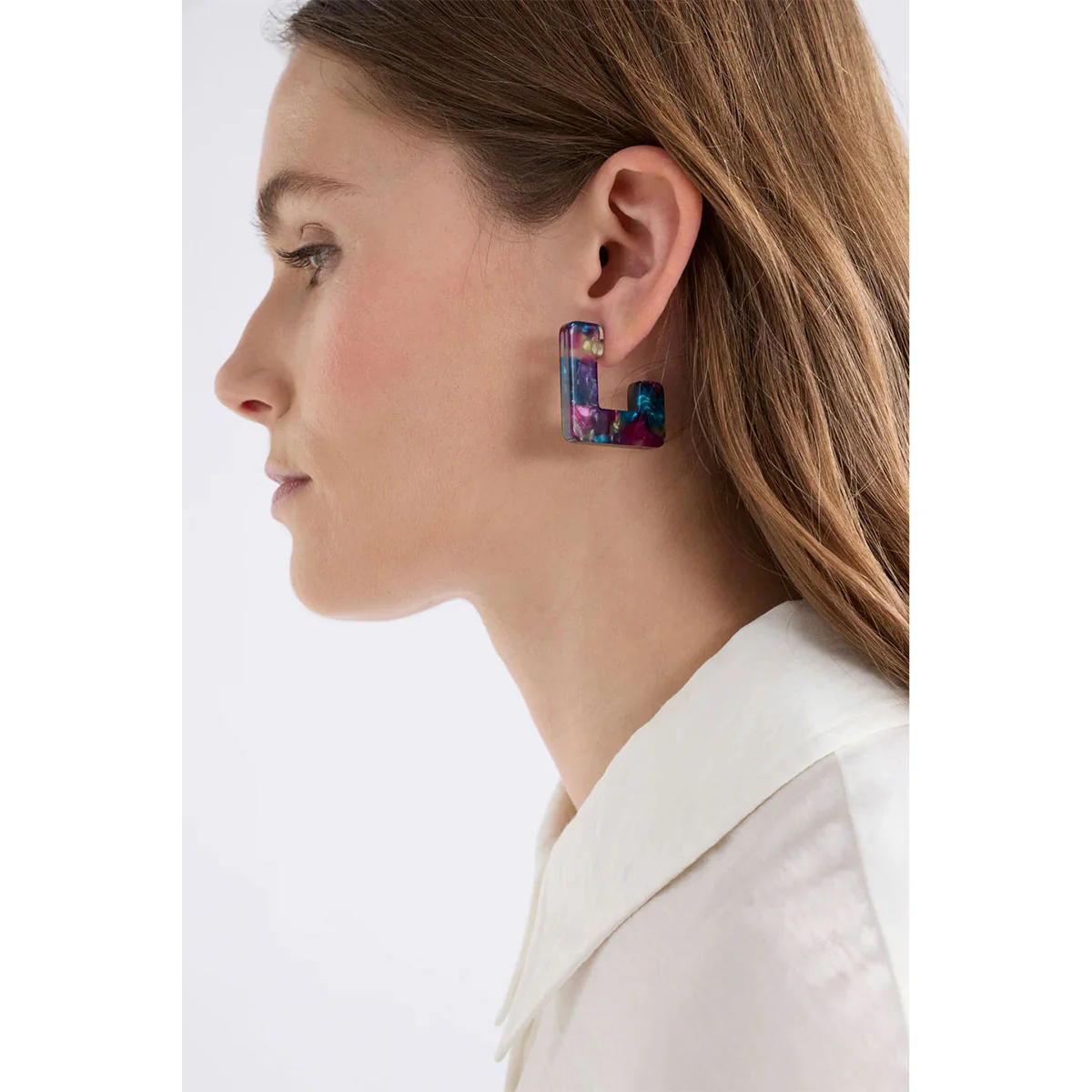 Earring Hoop Spari Beige Multi - Elk Accessories - Image 2