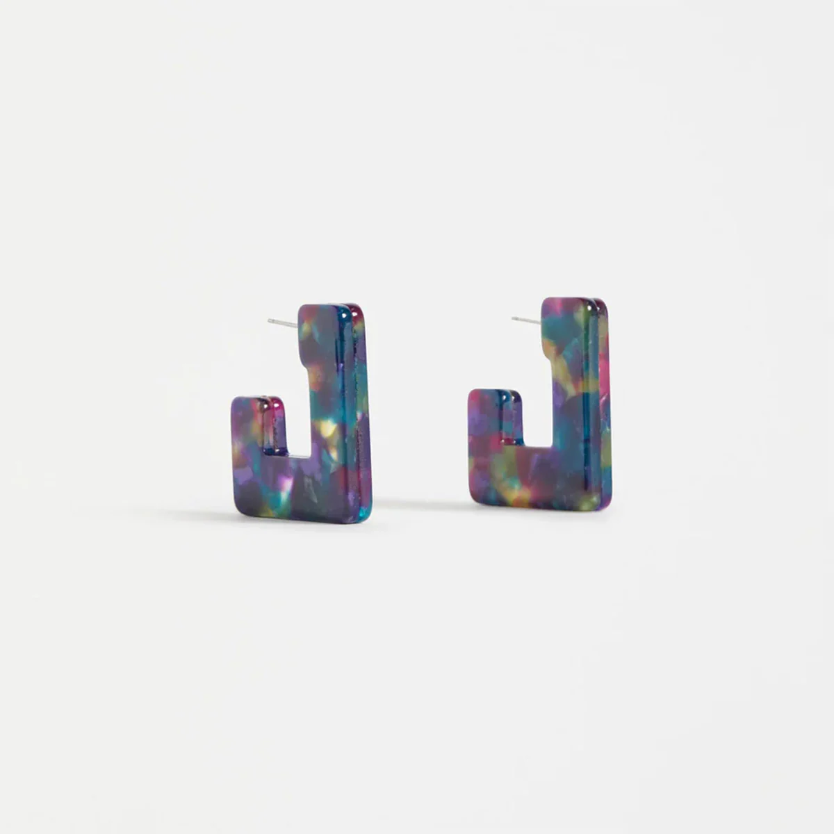 Earring Hoop Spari Peacock Multi - Elk Accessories