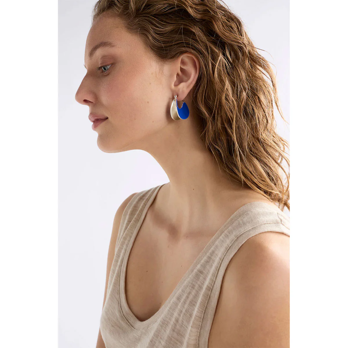 Earring Large Hoop Apenn Vine Green - Elk Accessories - Image 2