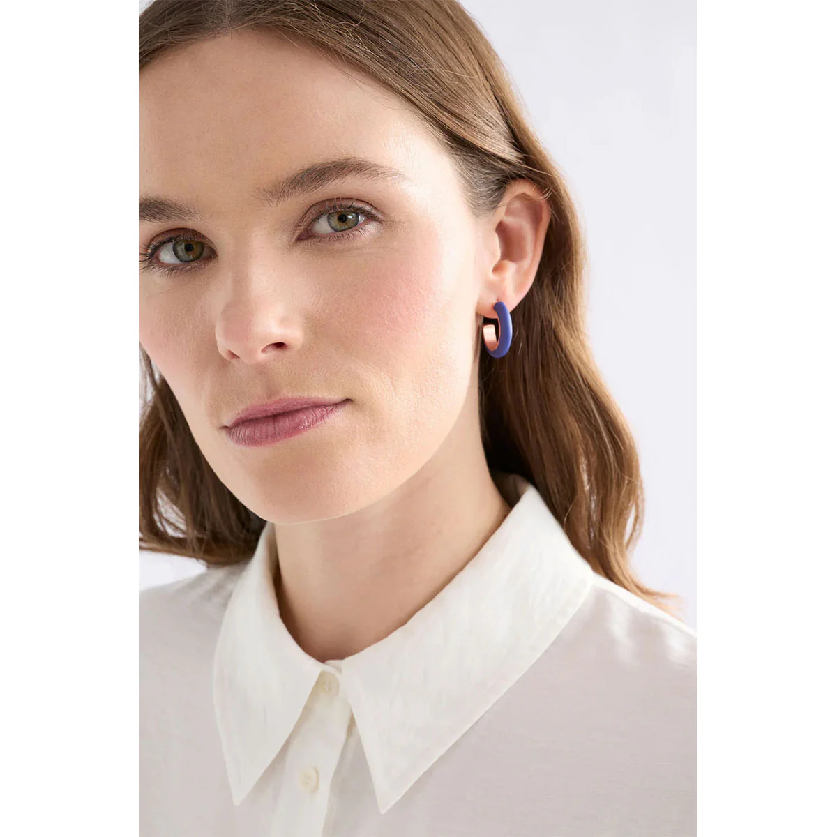 Earring Mini Hoop Emal Cobalt - Elk Accessories - Image 2