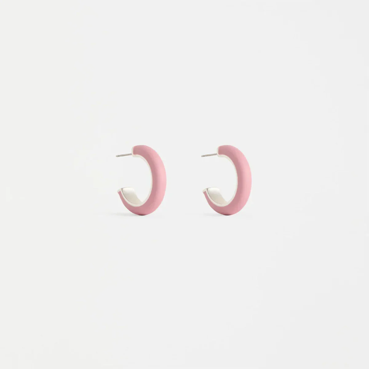 Earring Mini Hoop Emal Rosewood - Elk Accessories
