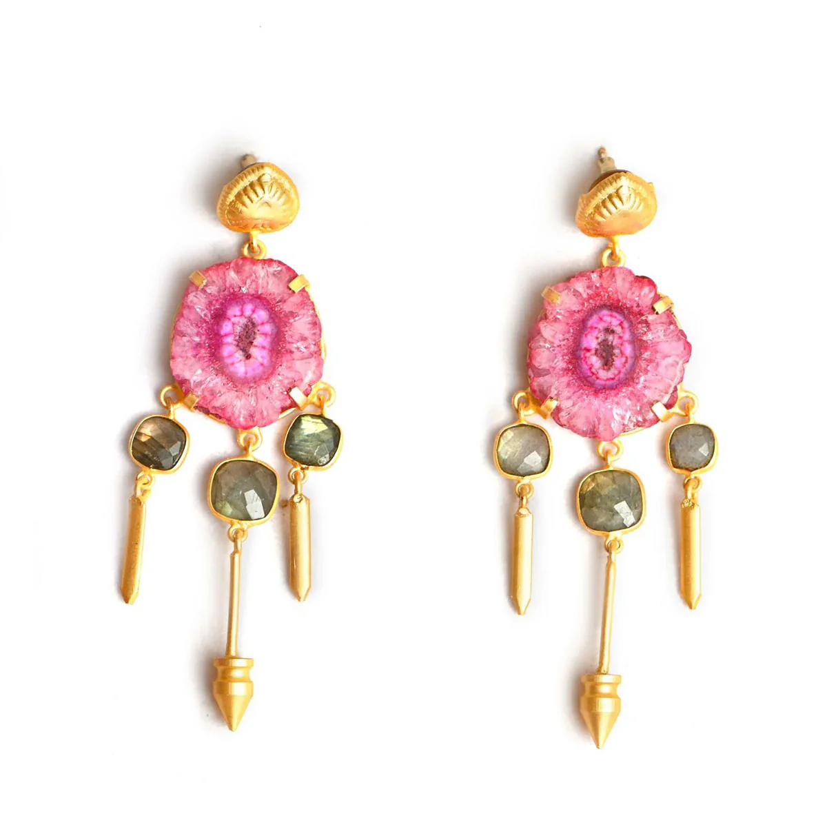Earring Syren Pink - Gemajestry