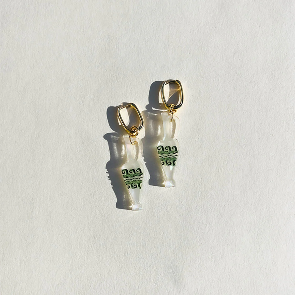 Earrings Ancient Vases - Concrete Jellyfish