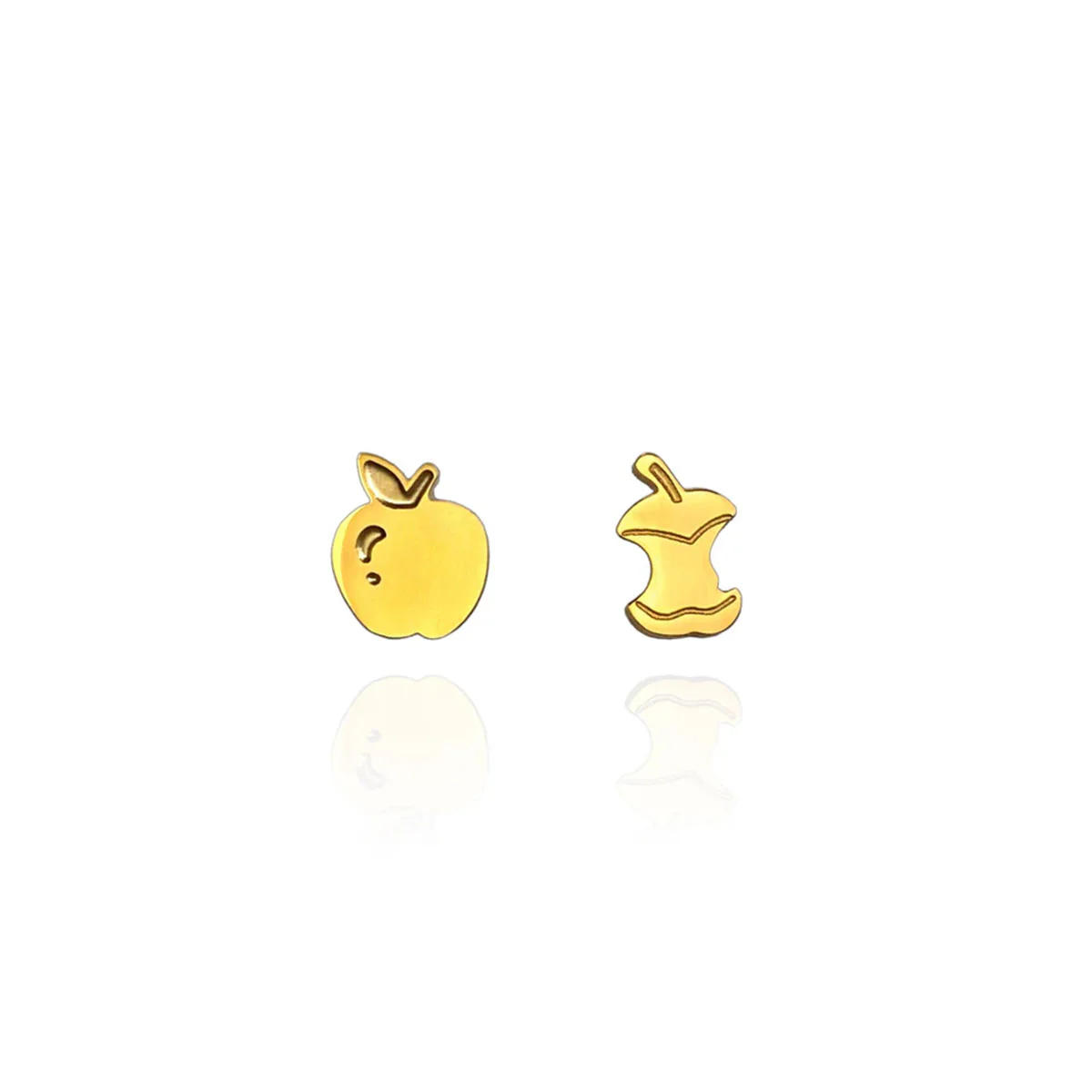 Earrings Apple Gold Studs - Originals Lab