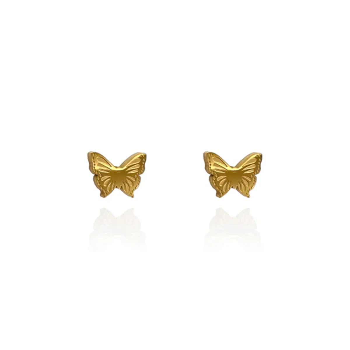 Earrings Butterfly Gold Studs - Originals Lab