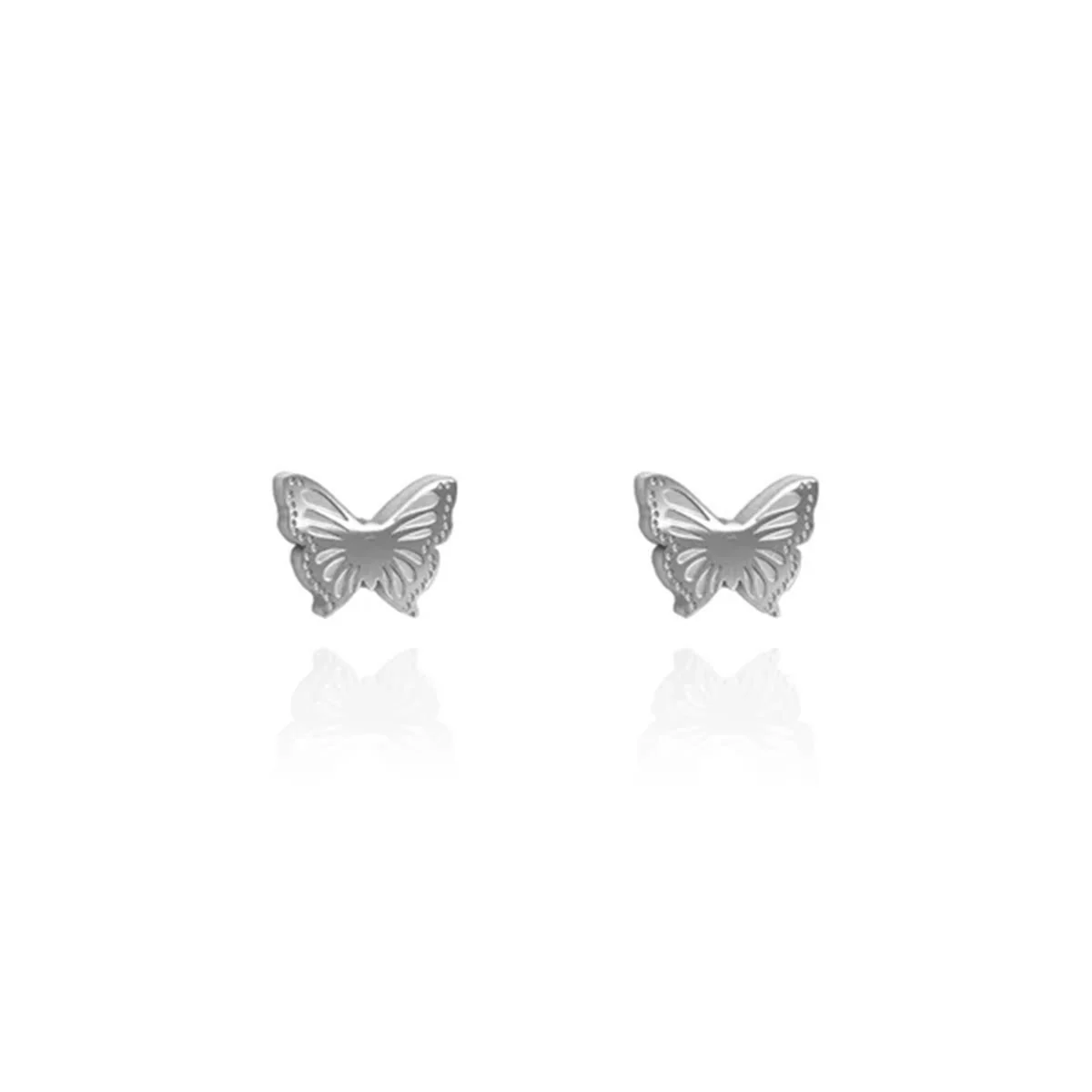 Earrings Butterfly Silver Studs - Originals Lab