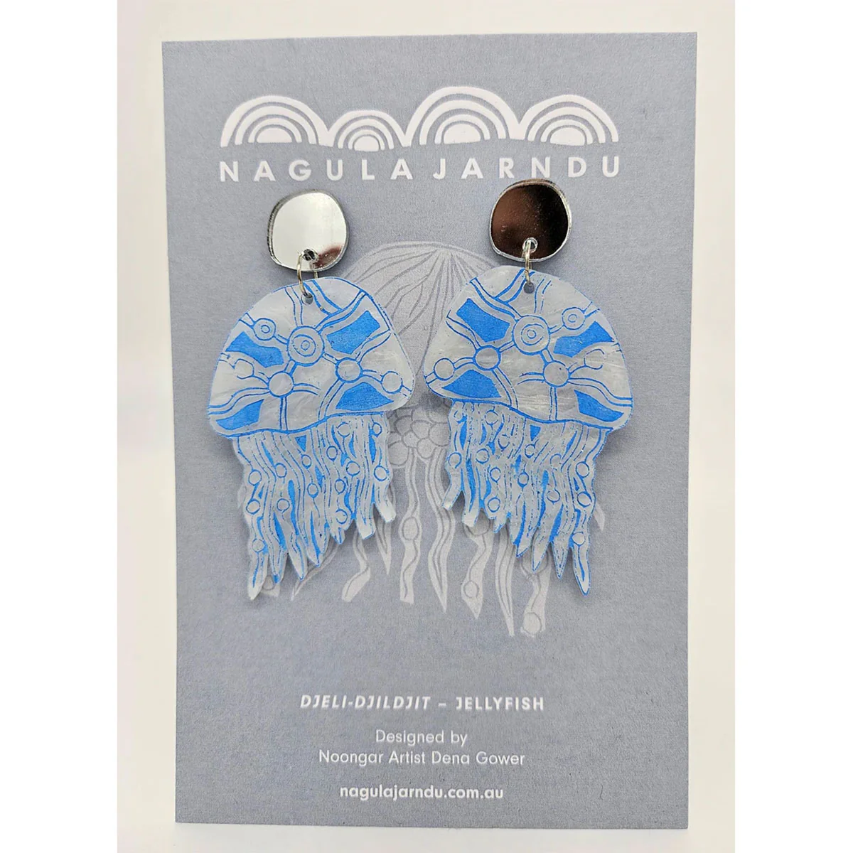 Earrings Djeli-djildjit (Jellyfish) Dena Gower - Nagula Jarndu