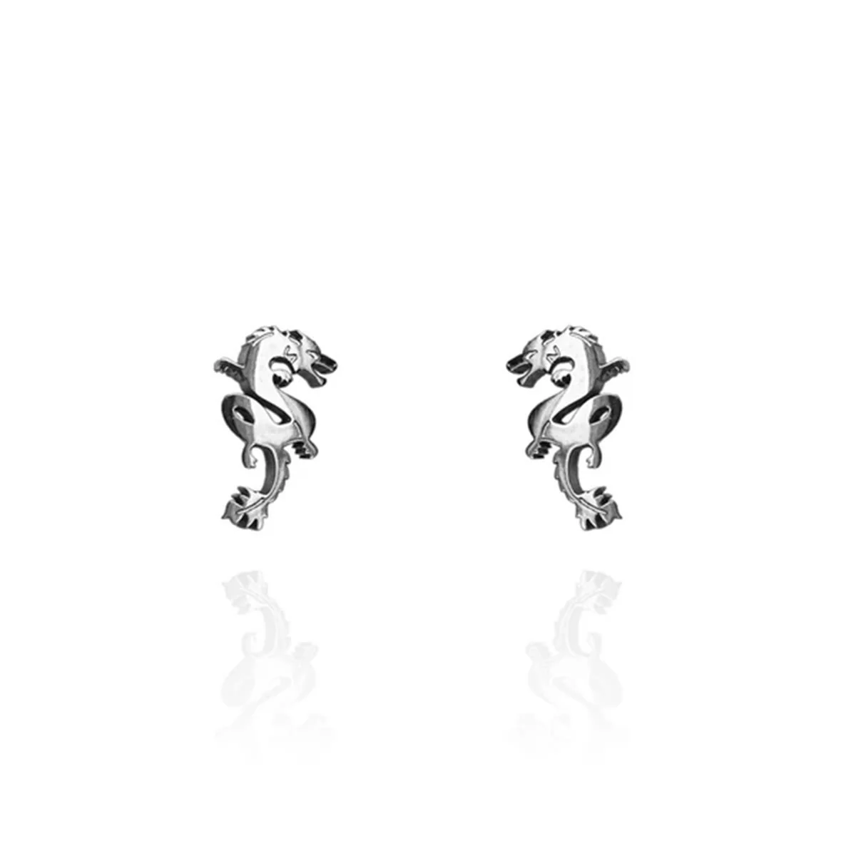 Earrings Dragon Silver Studs - Originals Lab