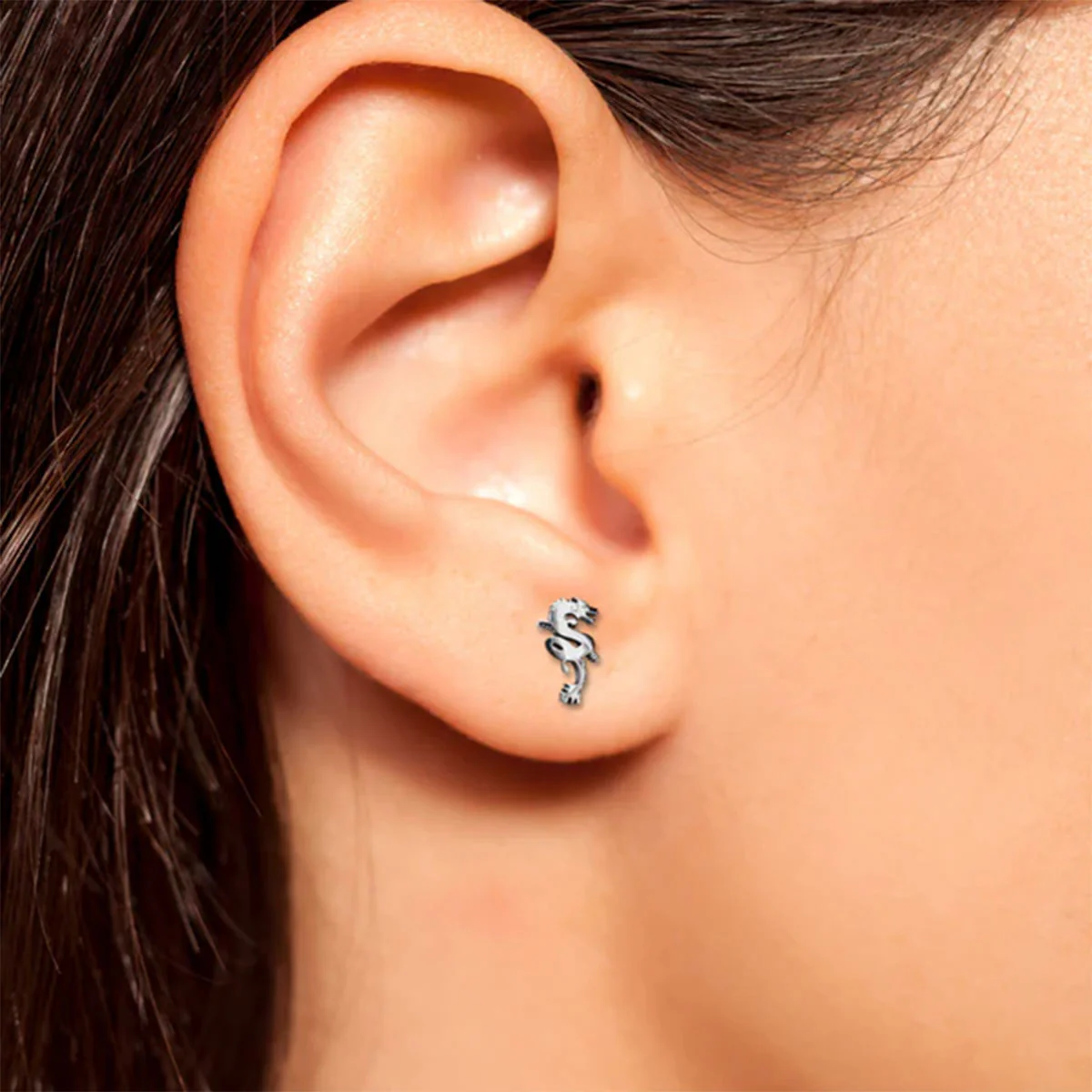 Earrings Dragon Silver Studs - Originals Lab - Image 2