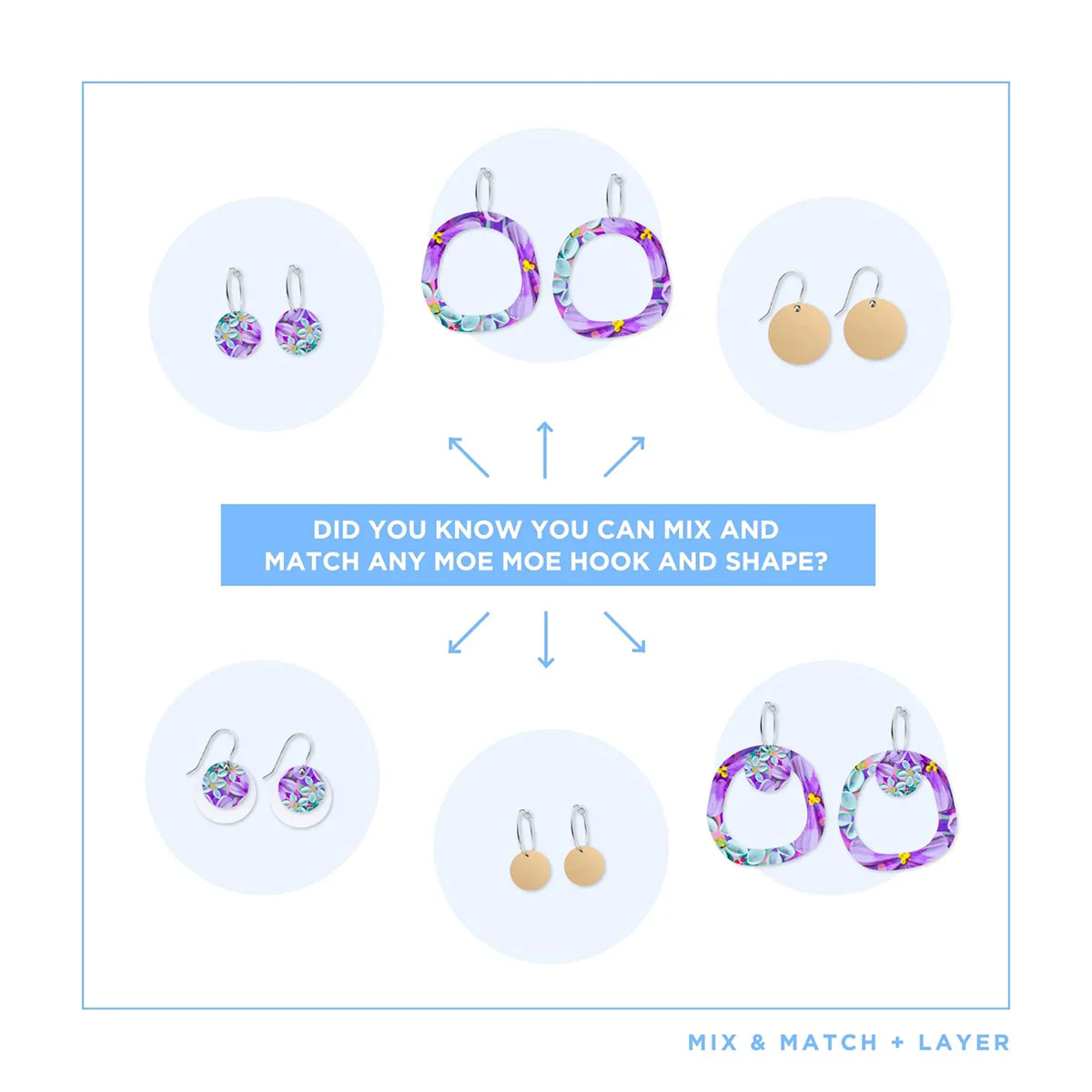 Earrings Garden Party Organic Combo Pack - Moe Moe - Image 4