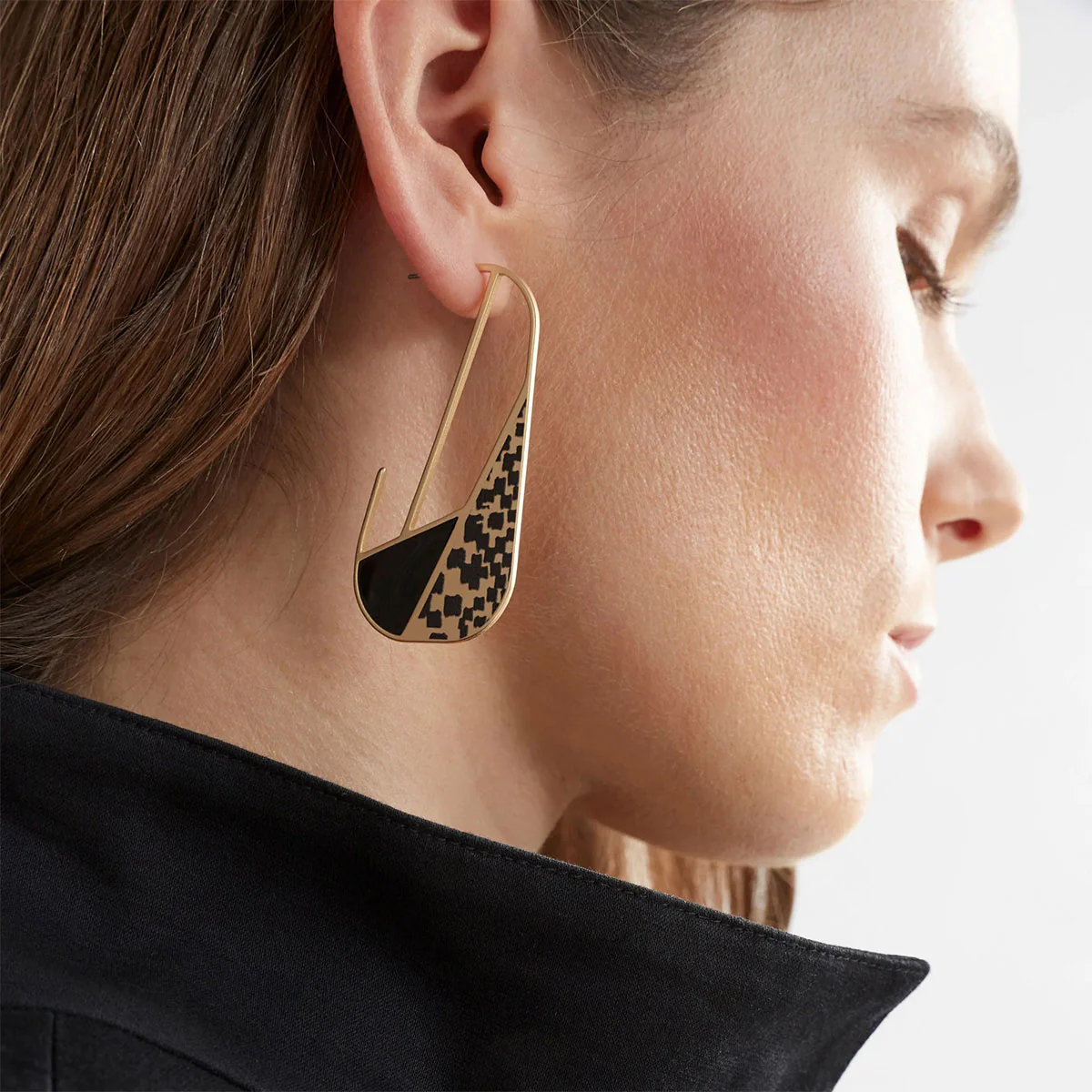 Earrings Hoop Mond Gold - Elk Accessories - Image 2