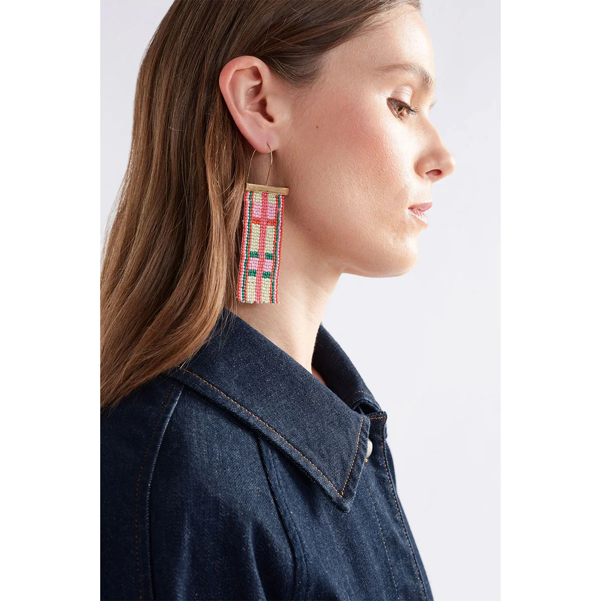 Earrings Ivett Pink Punch Large Drop - Elk - Image 2