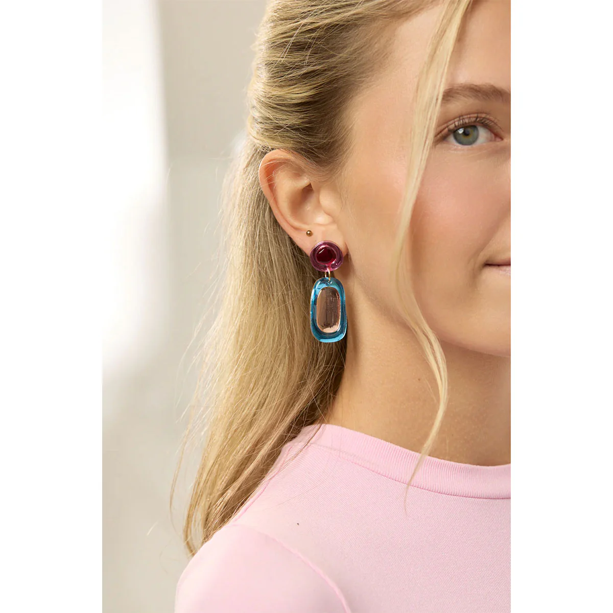 Earrings Jelly Drop Rainbow - Martha Jean - Image 2