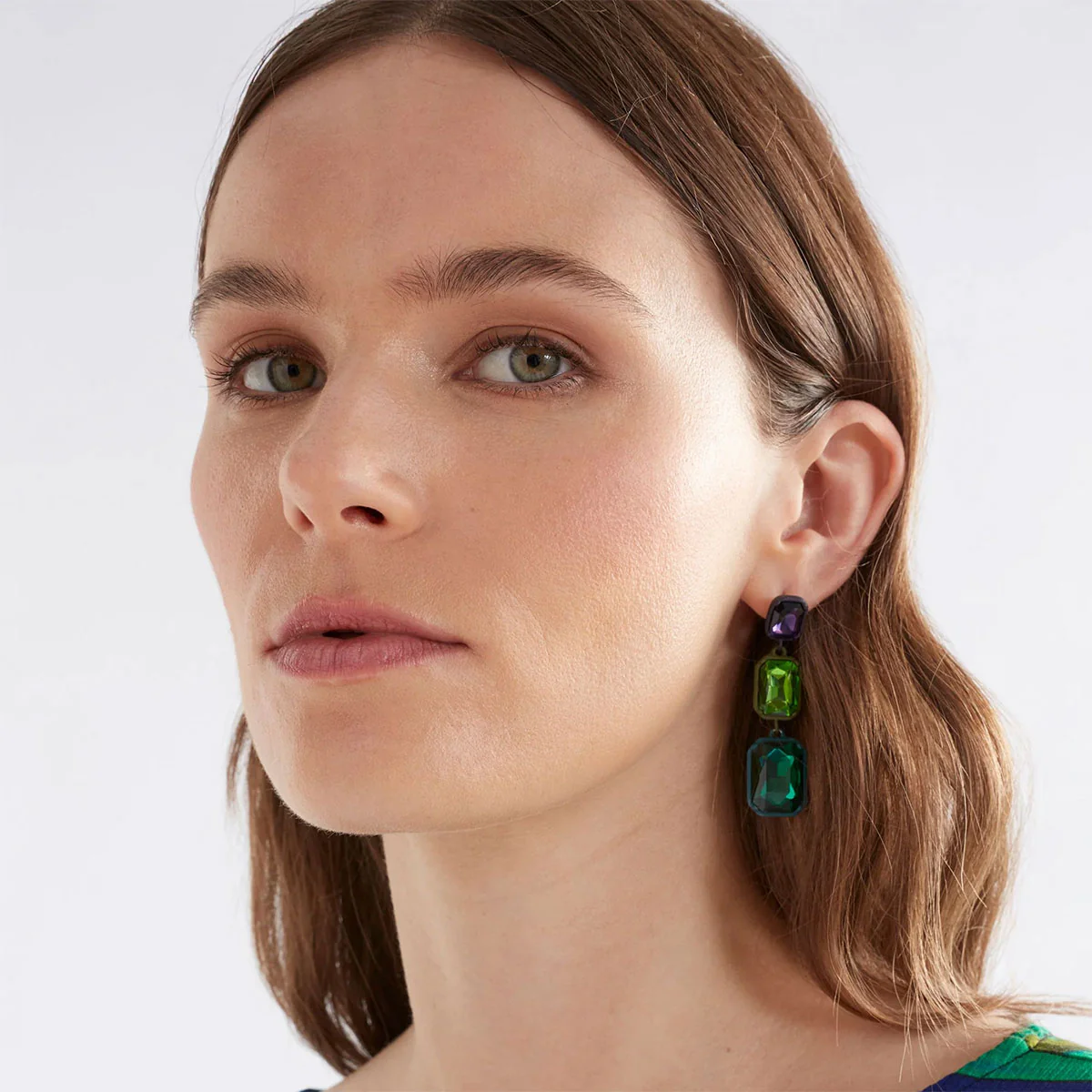 Earrings Jule Red Long Drop - Elk Accessories - Image 2