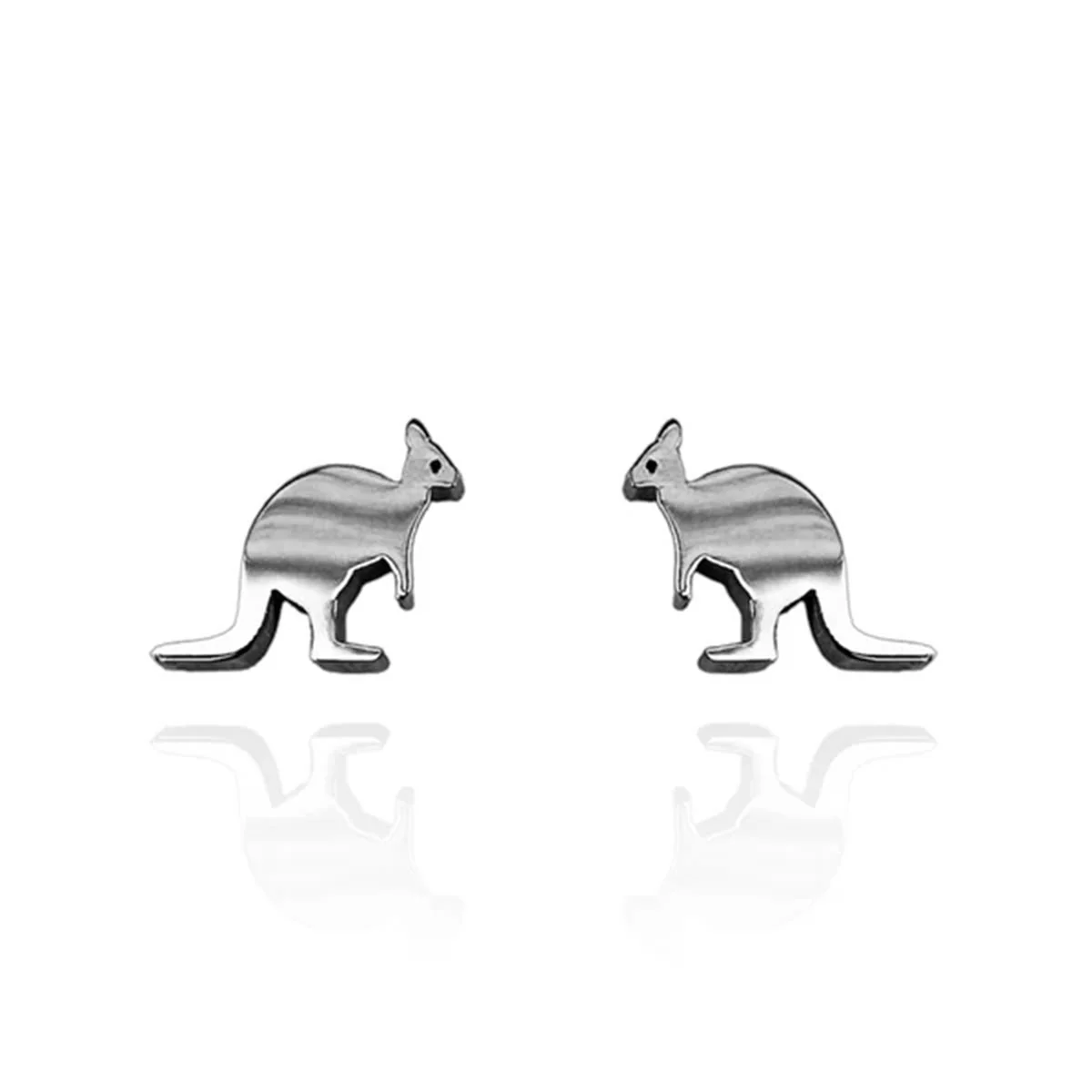 Earrings Kangaroo Silver Studs - Originals Lab