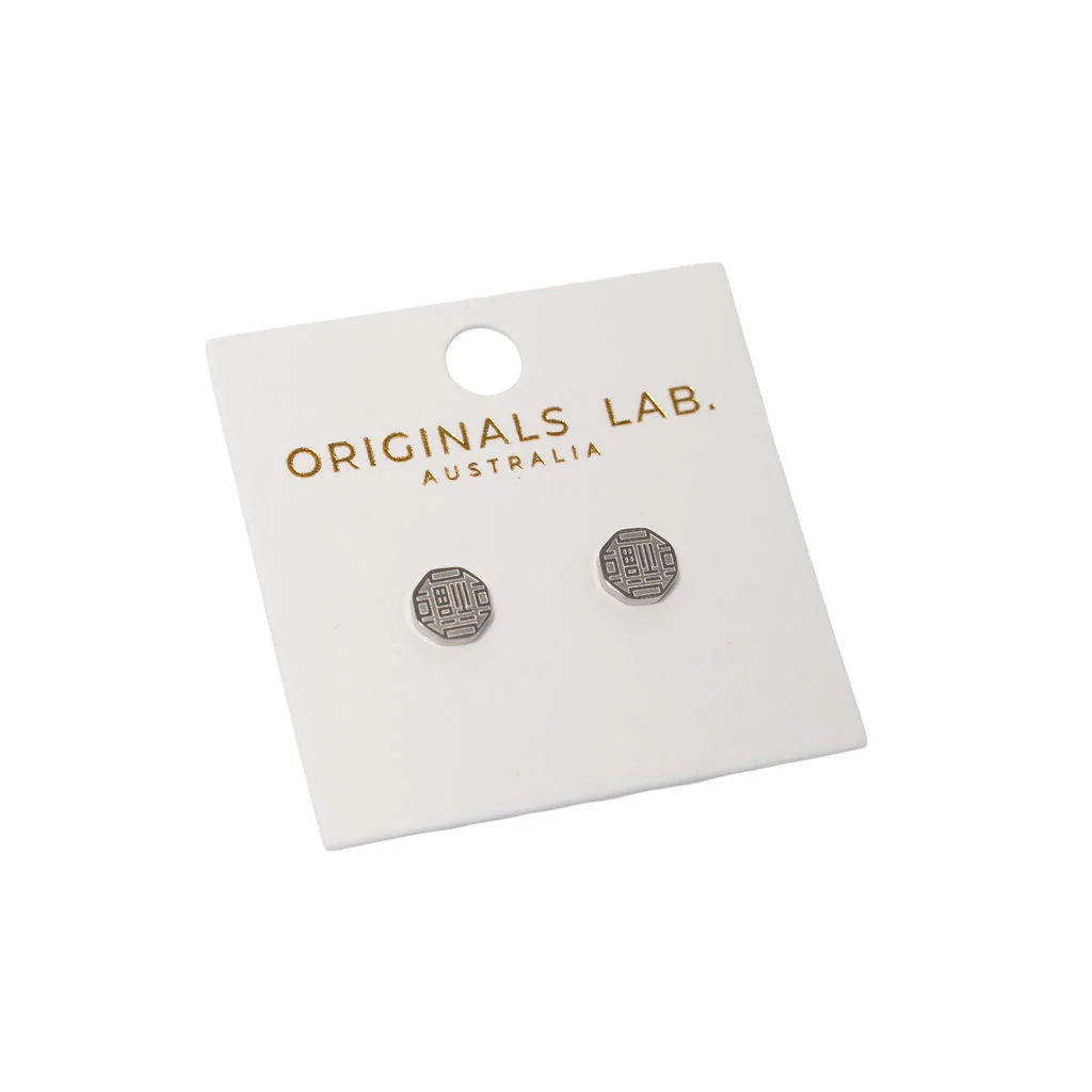 Earrings Korean Bok Silver Studs - Originals Lab - Image 2
