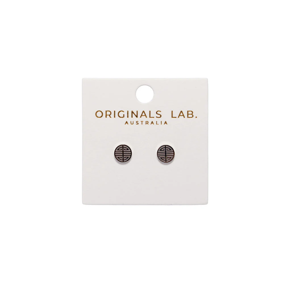 Earrings Korean Soo Silver Studs - Originals Lab