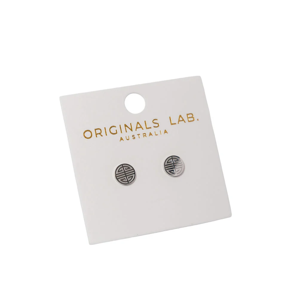 Earrings Korean Soo Silver Studs - Originals Lab - Image 2