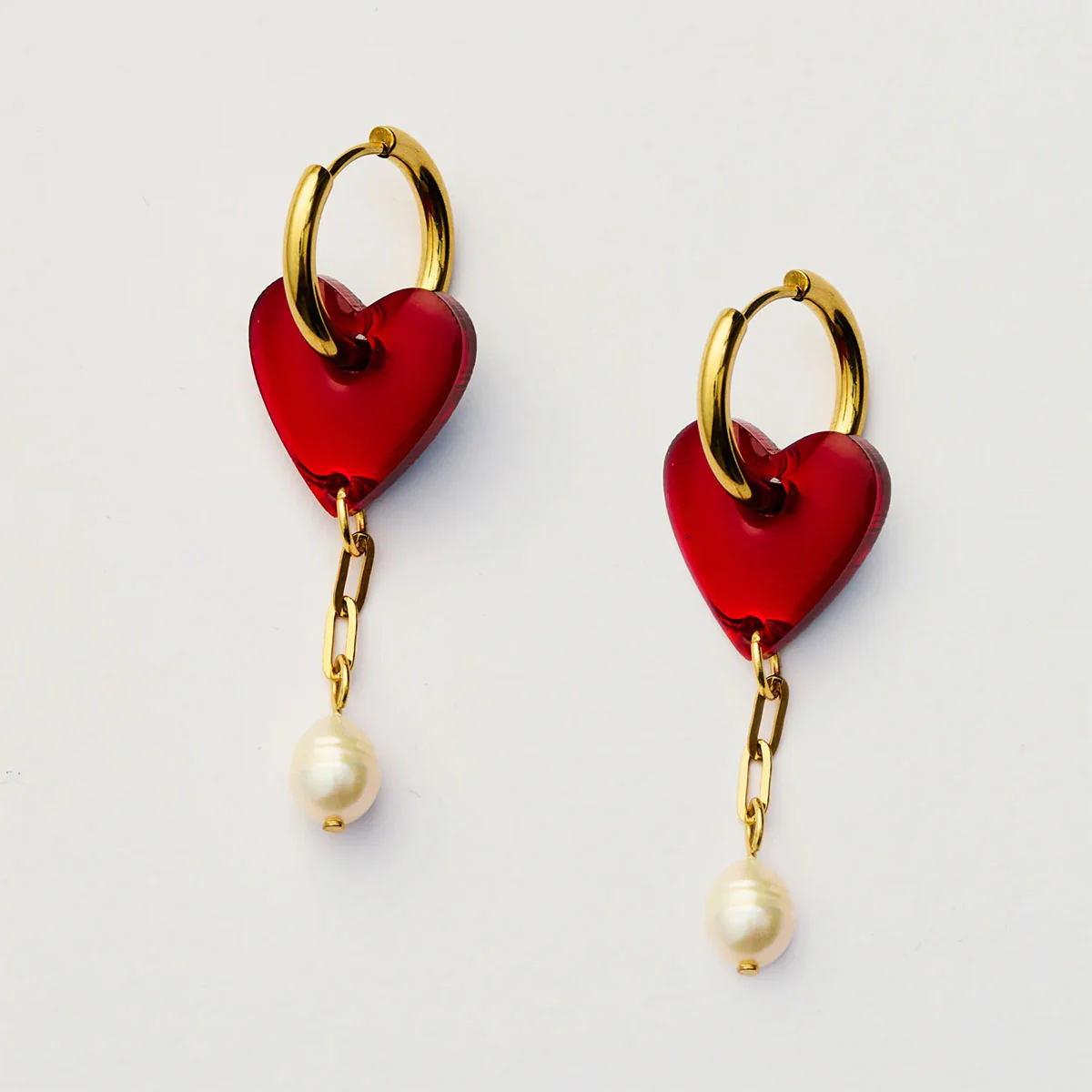 Earrings Lorraine Red - Martha Jean