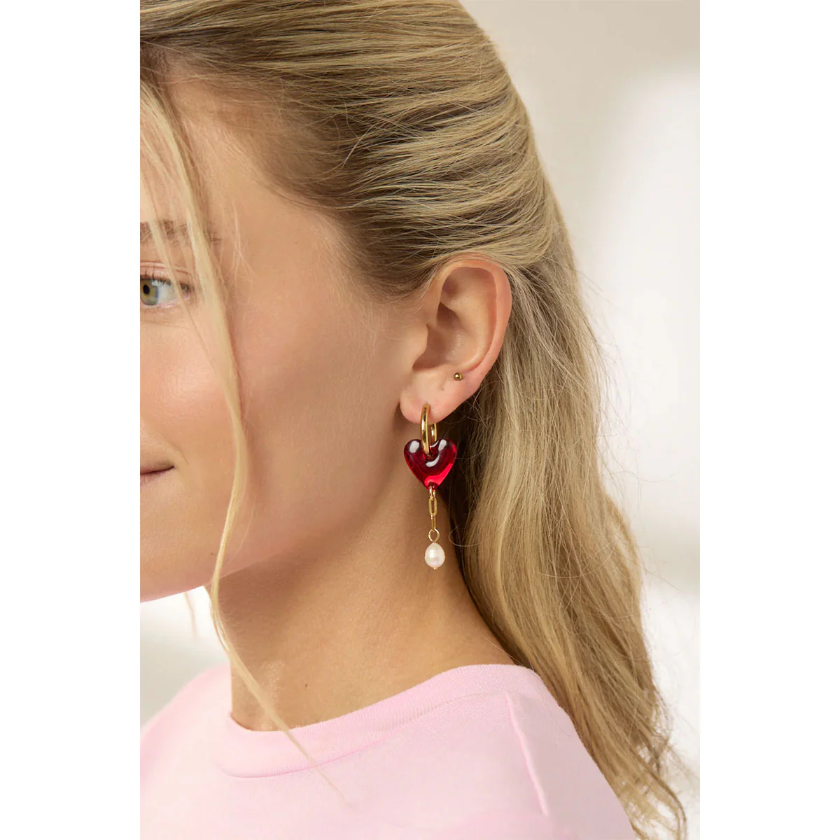 Earrings Lorraine Red - Martha Jean - Image 2