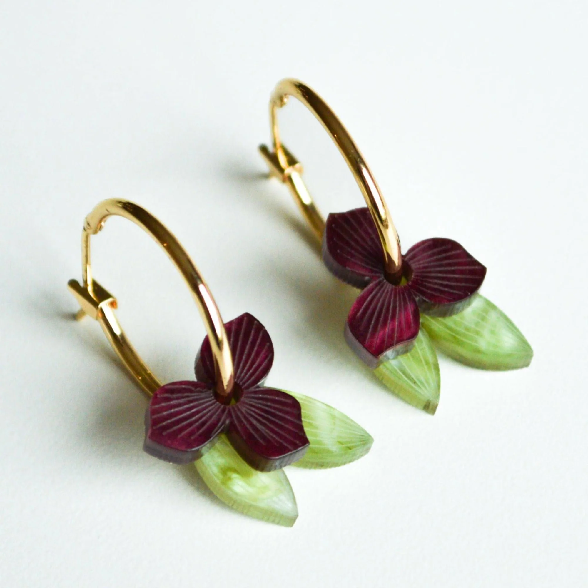 Earrings Meadow Merlot Cove Collection - Hagen and Co