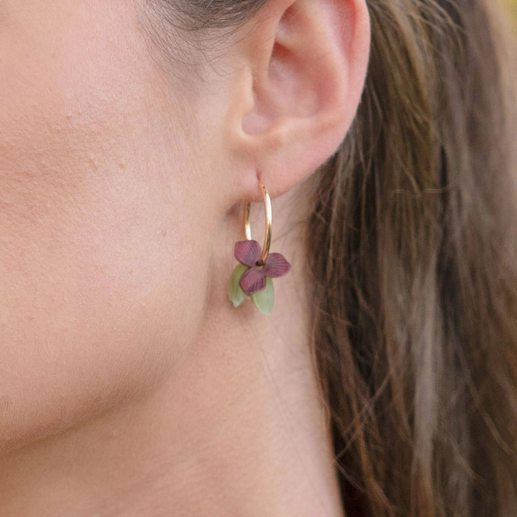 Earrings Meadow Merlot Cove Collection - Hagen and Co - Image 2
