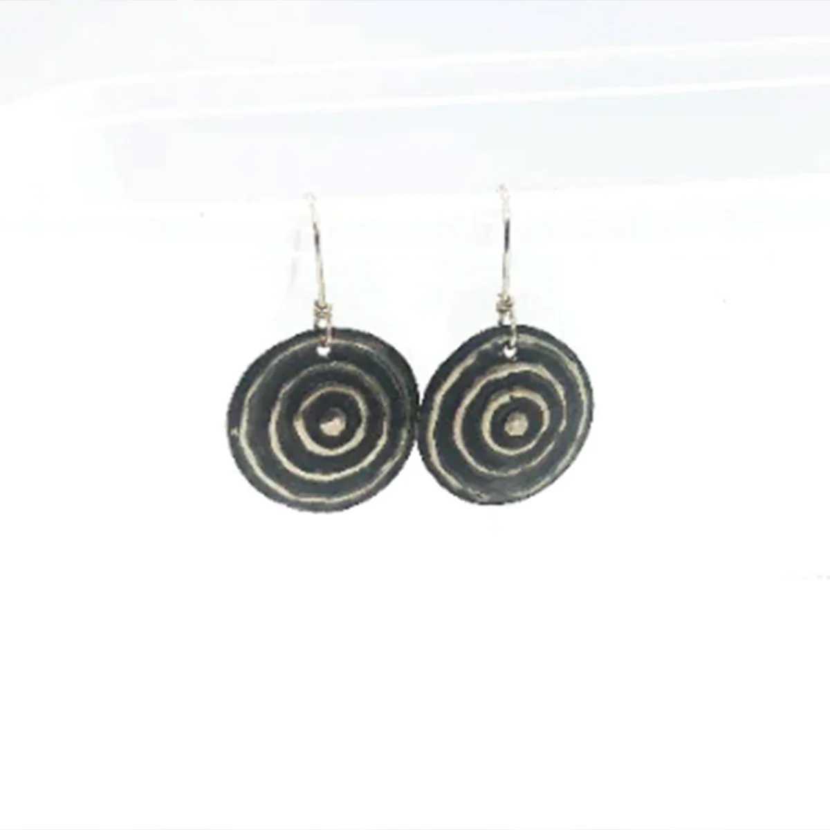 Earrings Medium Waterhole Sterling Silver - Sonia Pallett