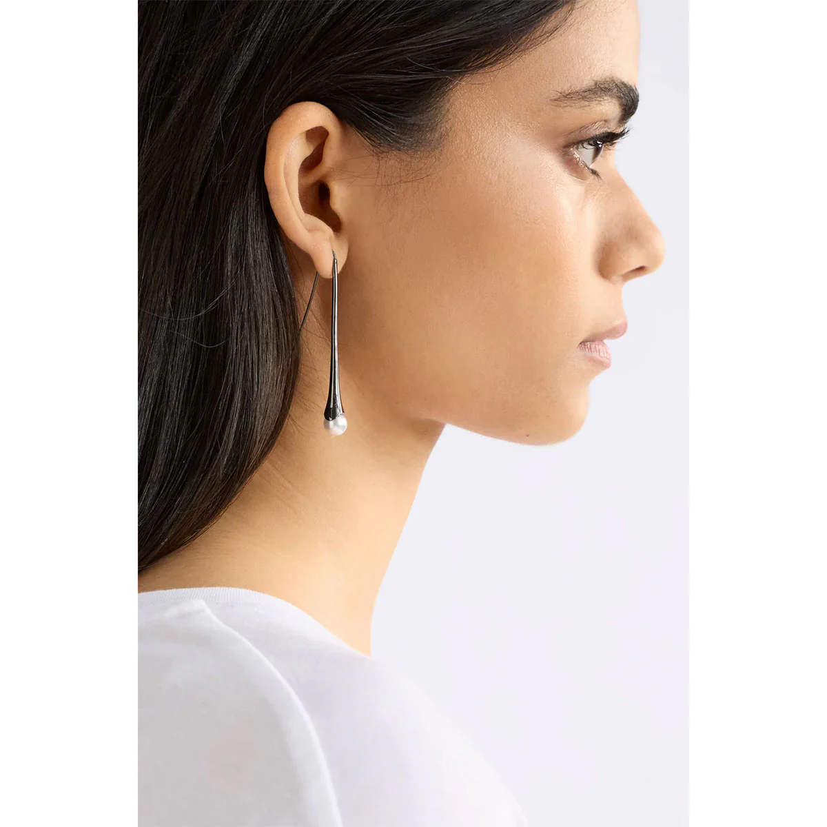 Earrings Orbyn Gunmetal Drop - Elk - Image 2