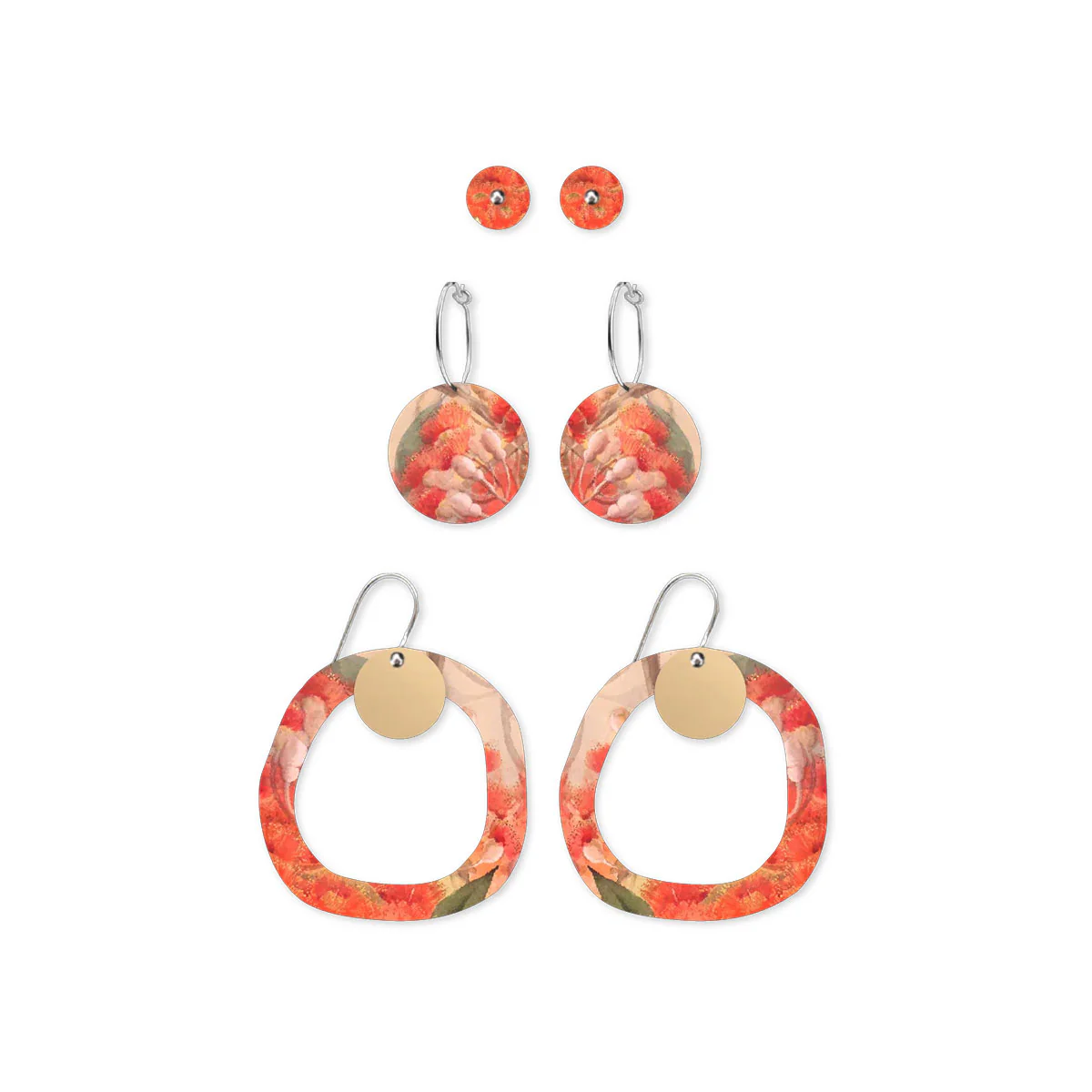 Earrings Pack Blossom Circle Party Ellis Rowan - Moe Moe Design
