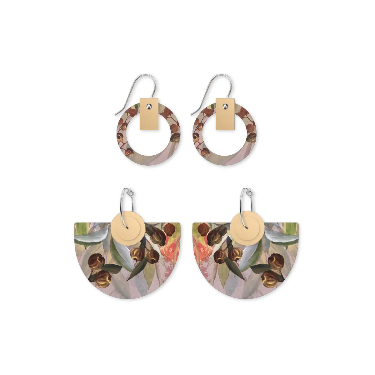 Earrings Pack Gumnuts Bell Halo Ellis Rowan - Moe Moe Design