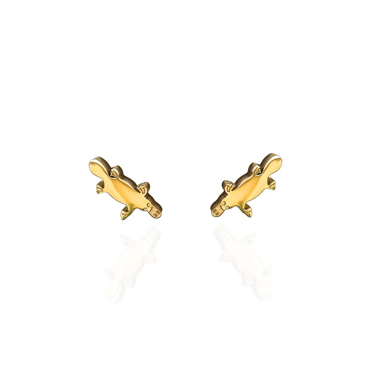 Earrings Platypus Gold Studs - Originals Lab