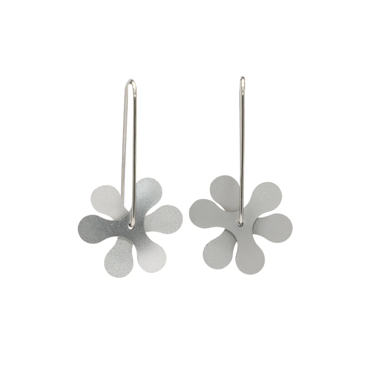 Earrings Propeller Curve Silver- FINK