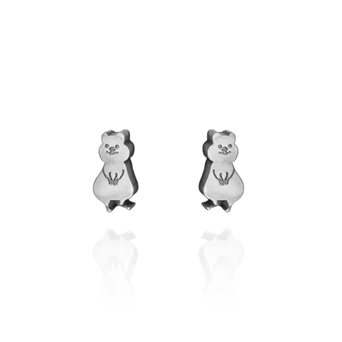 Earrings Quokka Silver Studs - Originals Lab