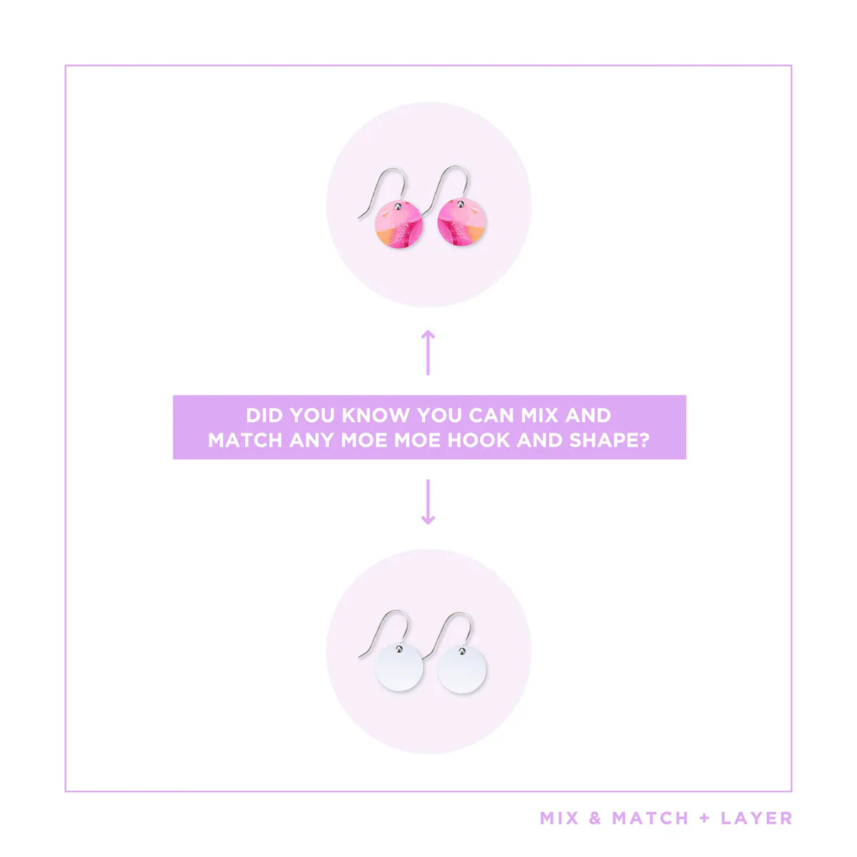 Earrings Small Circle Drop Maggi - Moe Moe Design - Image 3