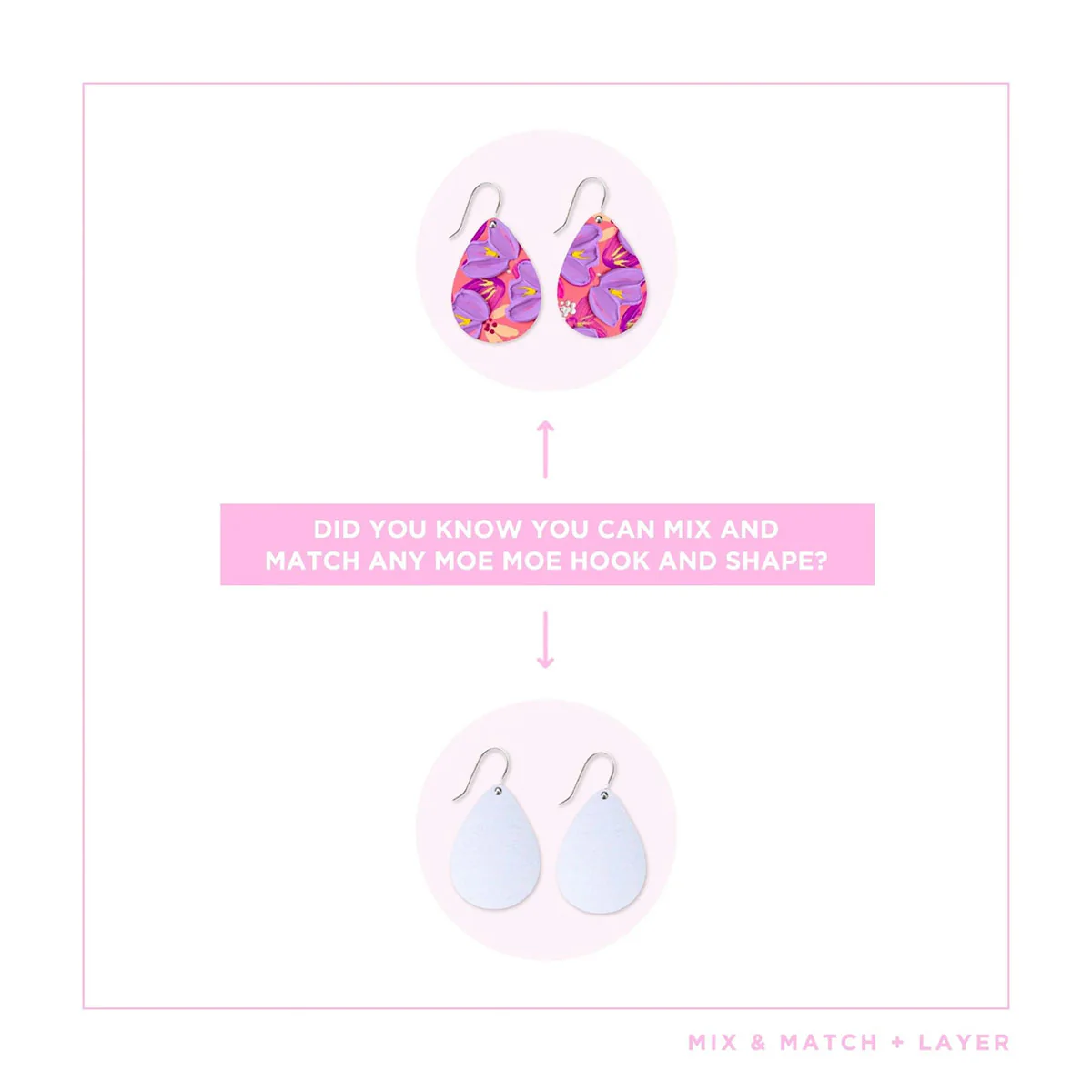 Earrings Sorbet Blooms Iconic Tear Drop - Moe Moe - Image 3