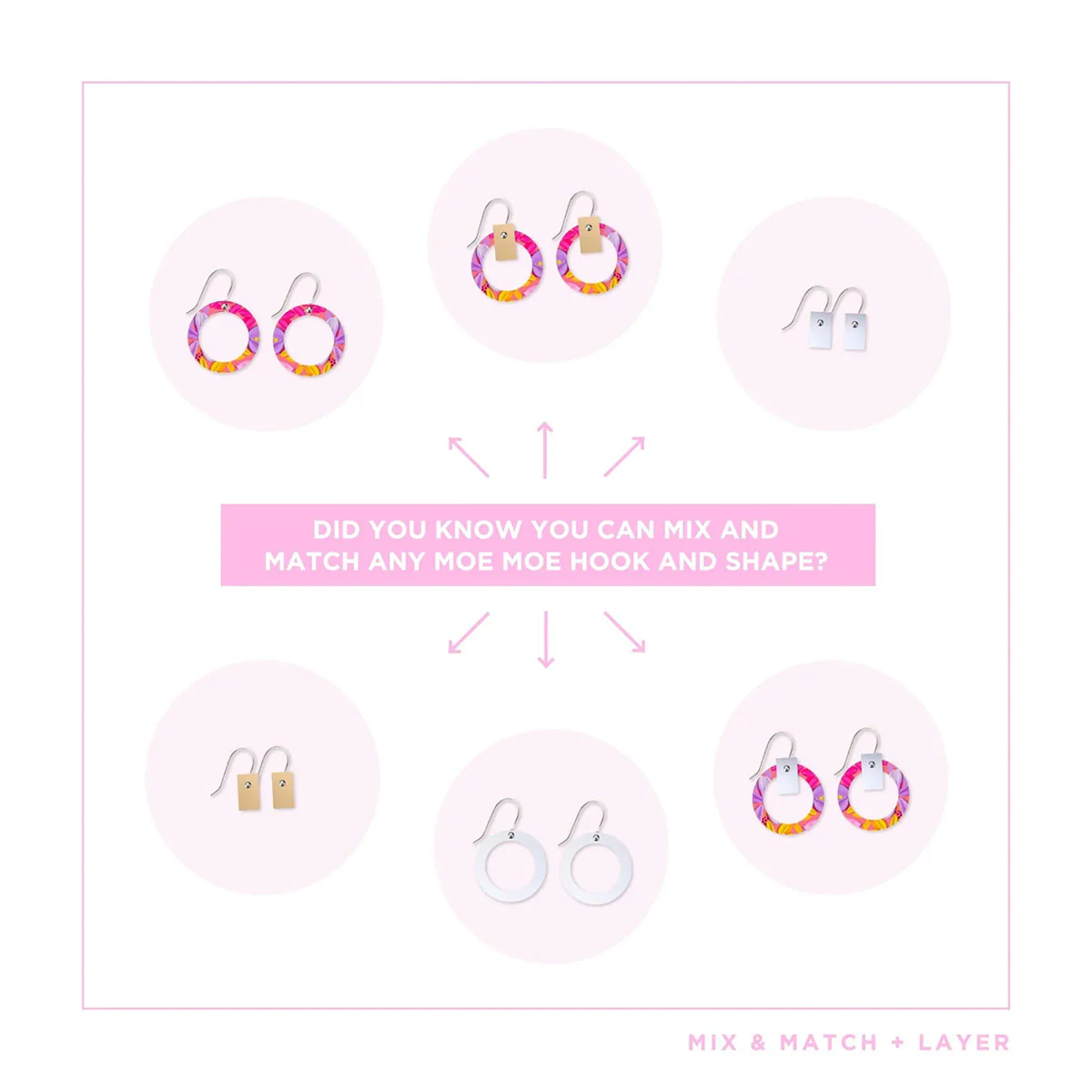Earrings Sorbet Blooms Small Orbit Hoop - Moe Moe - Image 3