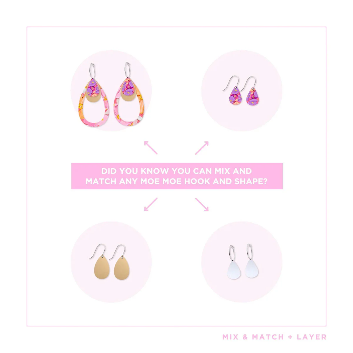 Earrings Sorbet Blooms Trinity Tear Pack - Moe Moe - Image 4
