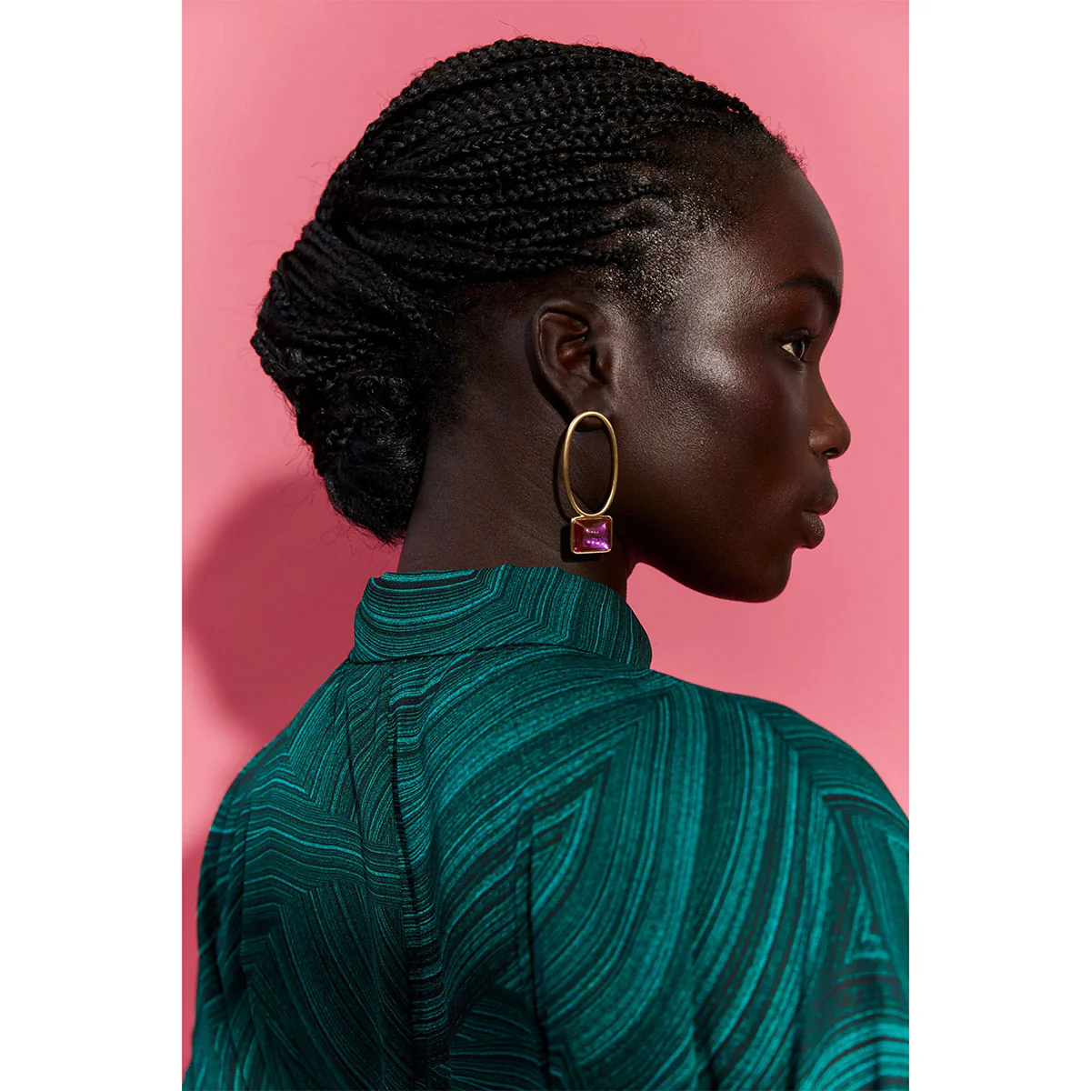 Earrings Stal Drop Teal - Elk - Image 2