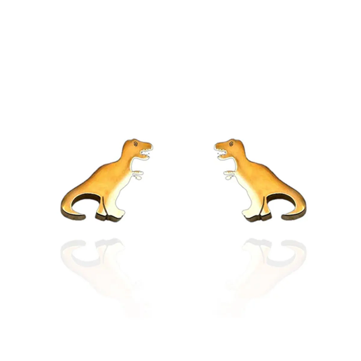 Earrings T-Rex Gold Studs - Originals Lab