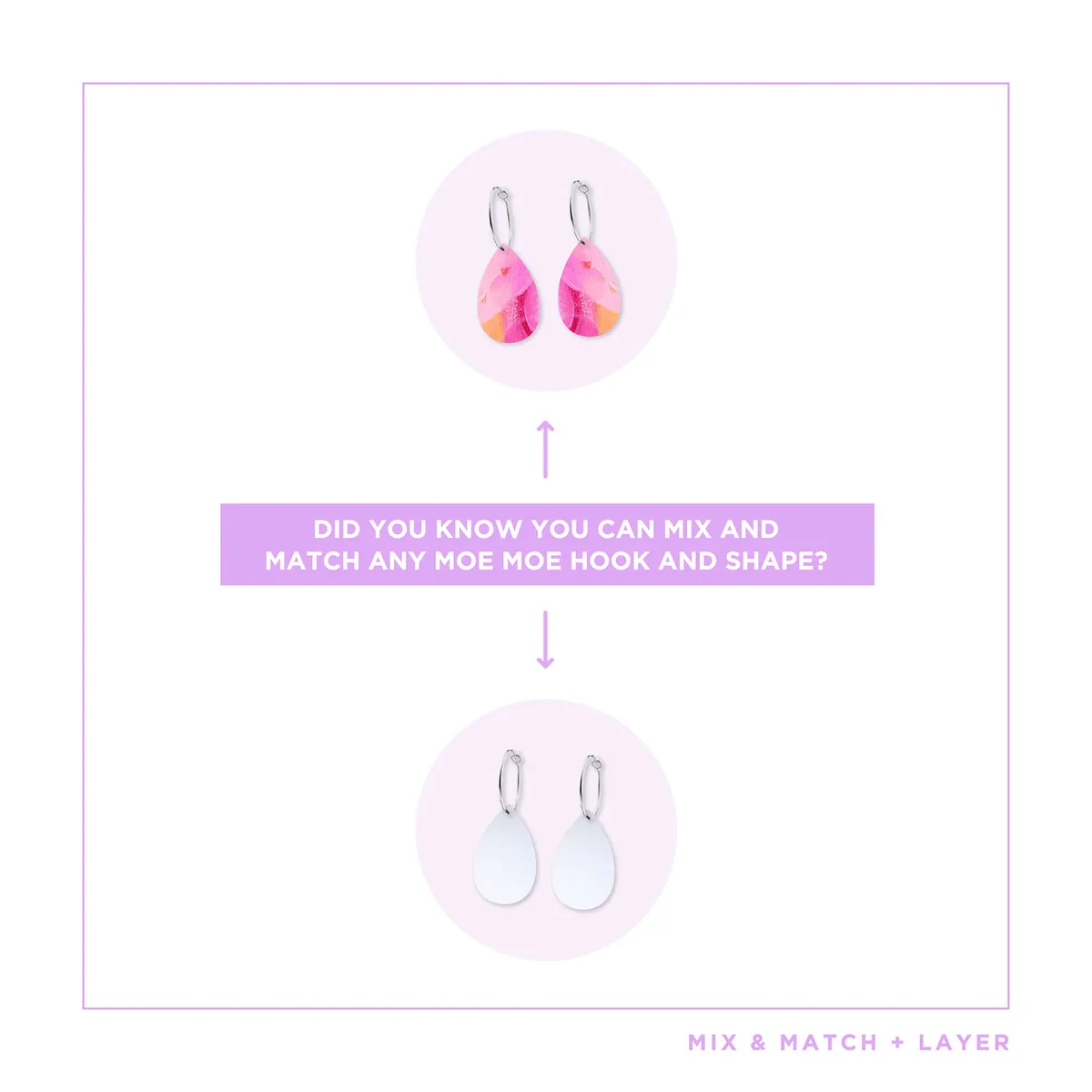 Earrings Tear Hoop Maggi - Moe Moe Design - Image 3