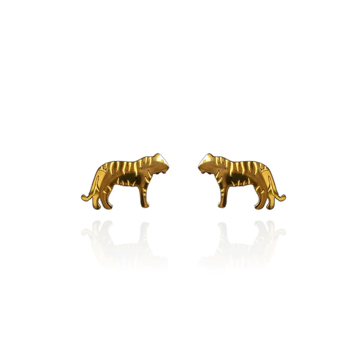 Earrings Tiger Gold Studs - Originals Lab
