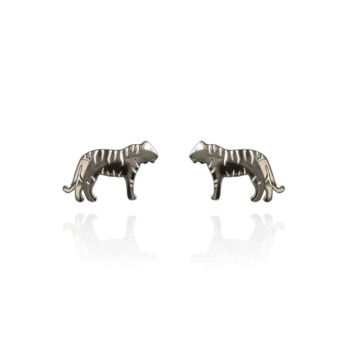 Earrings Tiger Silver Studs - Originals Lab