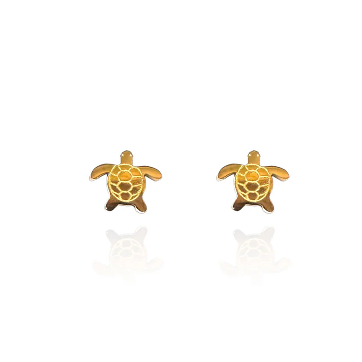 Earrings Turtle Gold Studs - Originals Lab