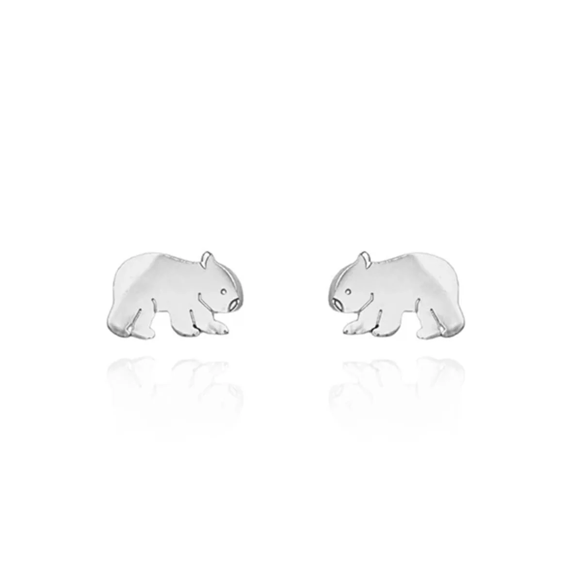 Earrings Wombat Silver Studs - Originals Lab